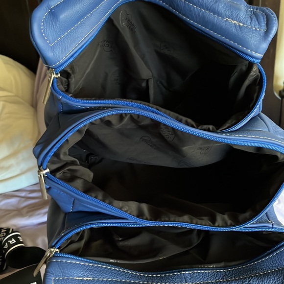 New bag many compartments/ including a wallet perfect shape blue - Picture 4 of 7